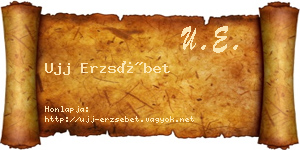Ujj Erzsébet névjegykártya